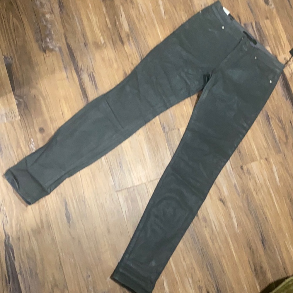 Joe’s Jeans Mid Rise Coated Grey Jeans 28 NWT